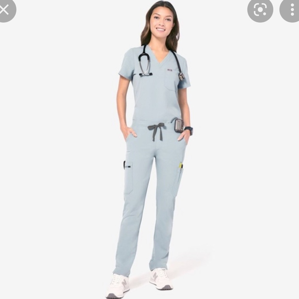 Limited Edition Figs Scrubs Dusty Blue
